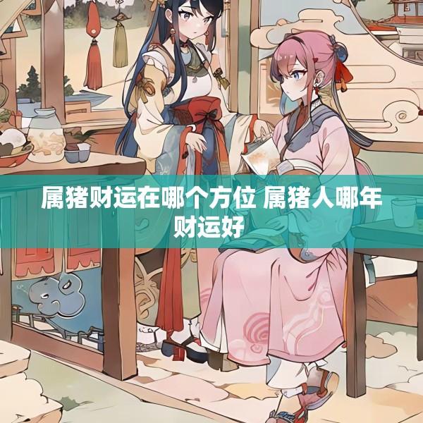 属猪财运在哪个方位 属猪人哪年财运好 