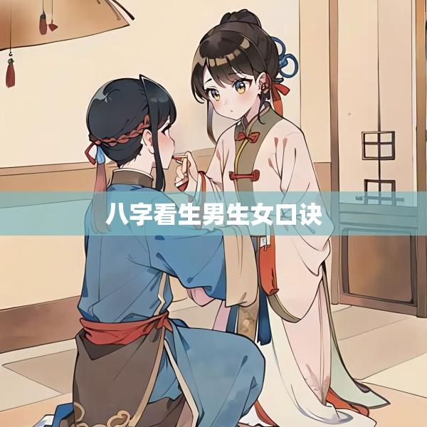 八字看生男生女口诀